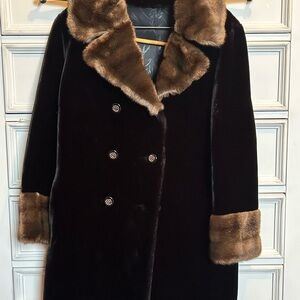 Elegant Faux Fur Trim Teddy Jacket